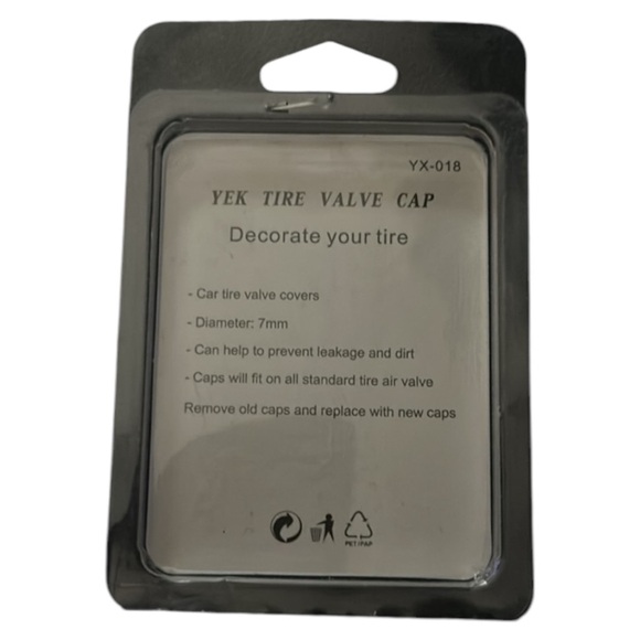 New YEK Tire Valve Caps American Flag Tire YX-018 - Picture 3 of 3